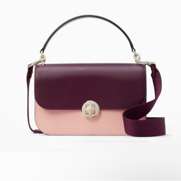 kate spade Handbags - NWT Kate Spade-Audrey color block flap crossbody w/ satin dust bag and 2 straps